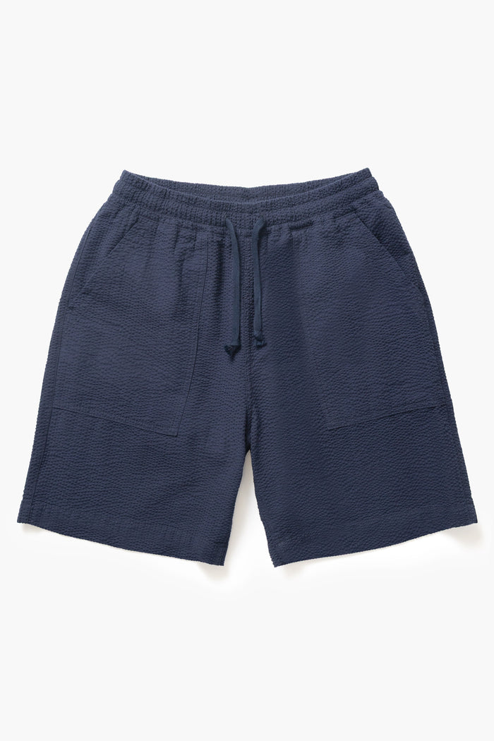 Service Works - Seersucker Chef Shorts - Dark Navy