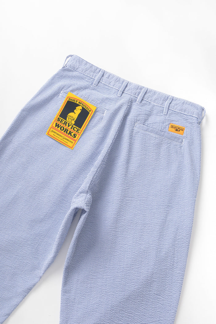 Service Works - Seersucker Part Timer Pant - Navy Stripe