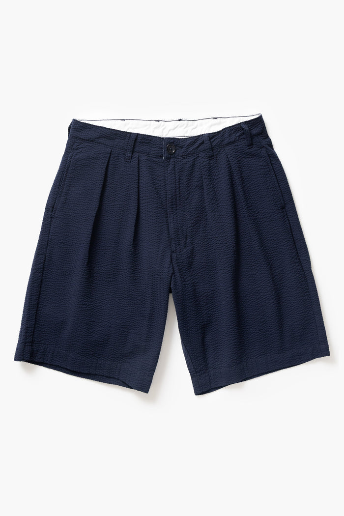 Service Works - Seersucker Part Timer Shorts - Dark Navy