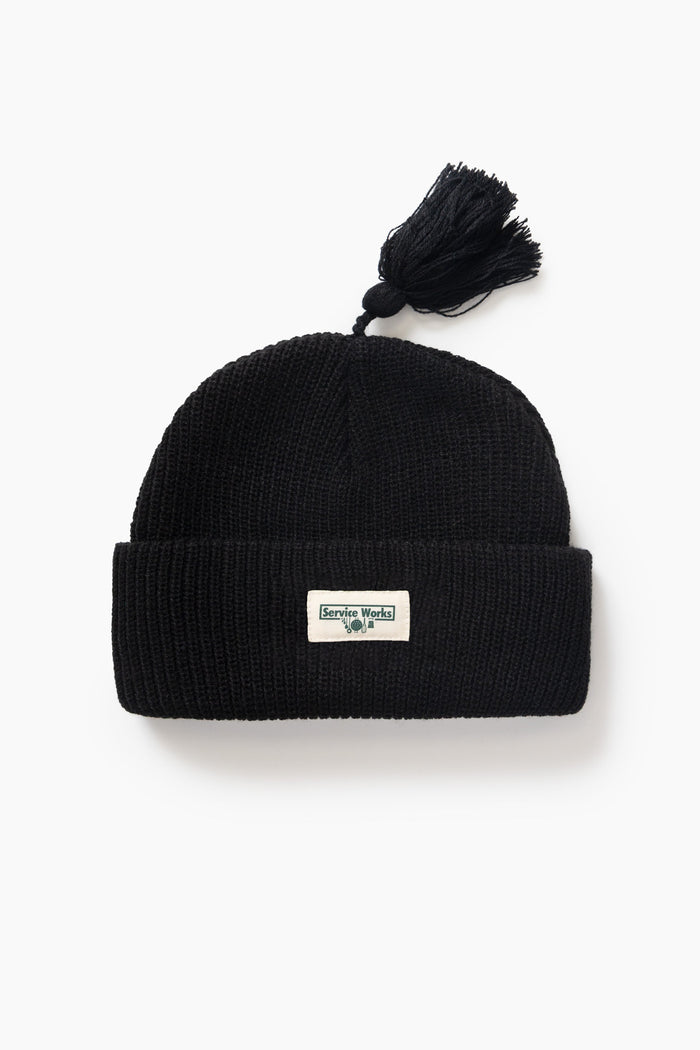 Service Works - Tassel Beanie - Black