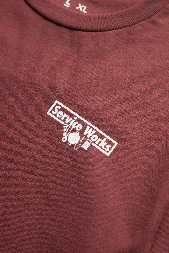 Service Works - Trademark Tee - Burgundy