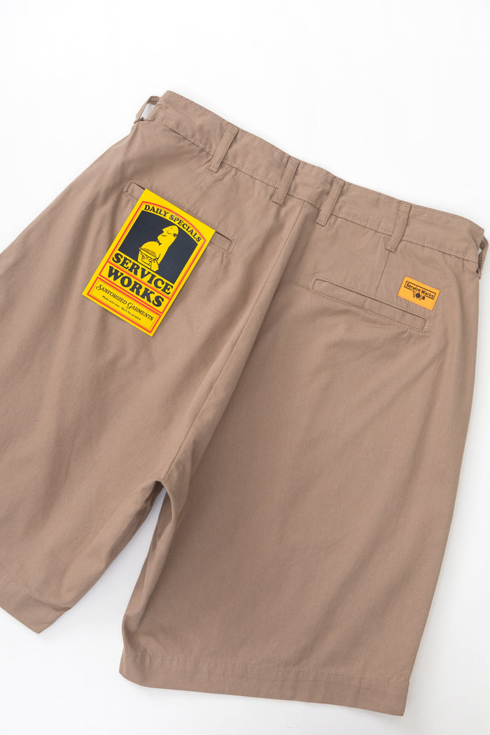 Service Works - Twill Part Timer Shorts - Mushroom