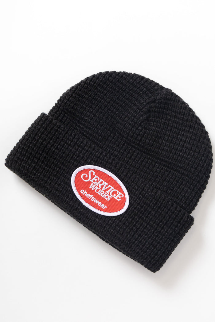 Service Works - Waffle Patch Beanie - Black