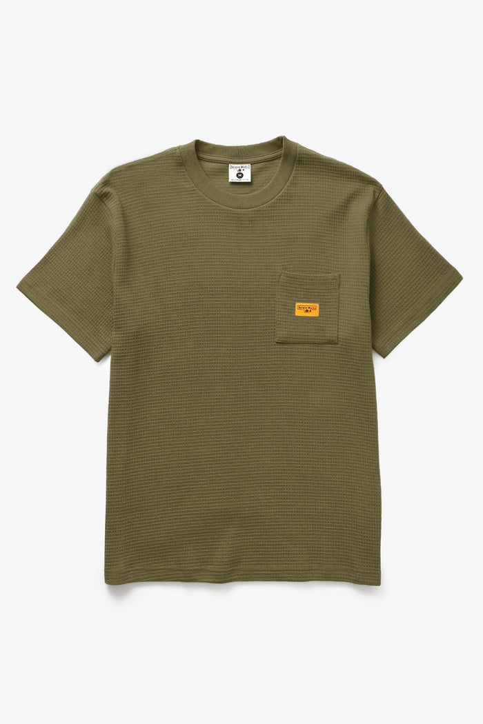 Service Works - Waffle Pocket Tee - Olive