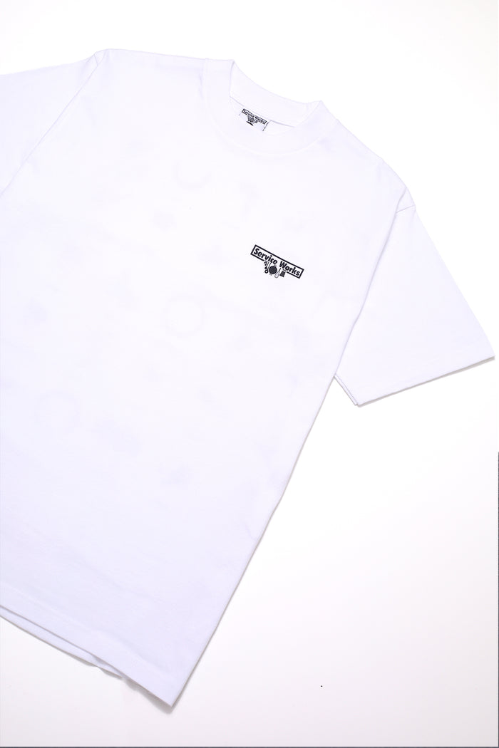 Service Works - Wine Spill Tee - White