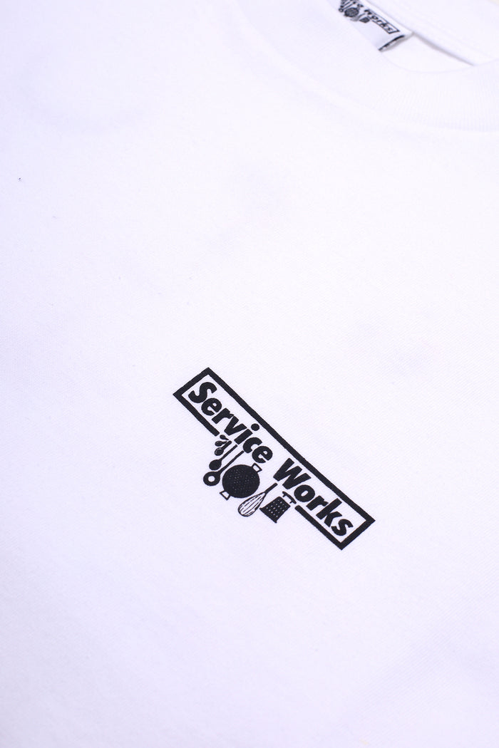 Service Works - Wine Spill Tee - White