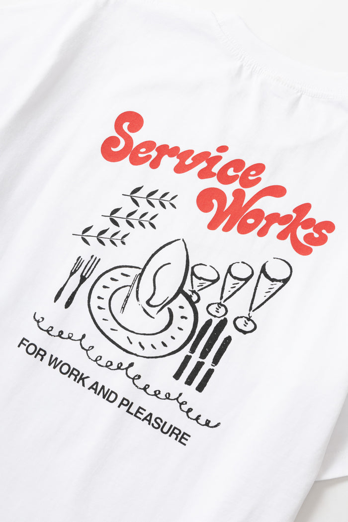 Service Works - Work + Pleasure Tee - White