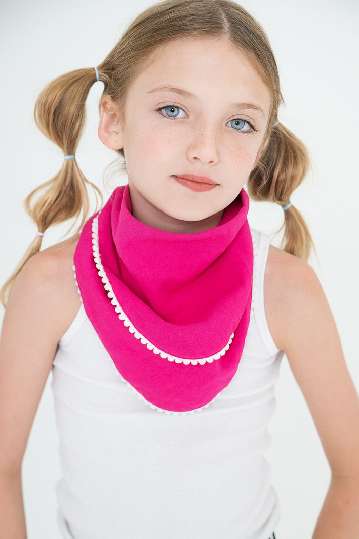 Set of 3 Pom-Pom Lace Scarf/Bib Scarf/Bib Yo Baby Wholesale