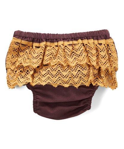 Set of 4 - Diaper Covers with Contrasting Double Lace Detail diaper covers Yo Baby Wholesale