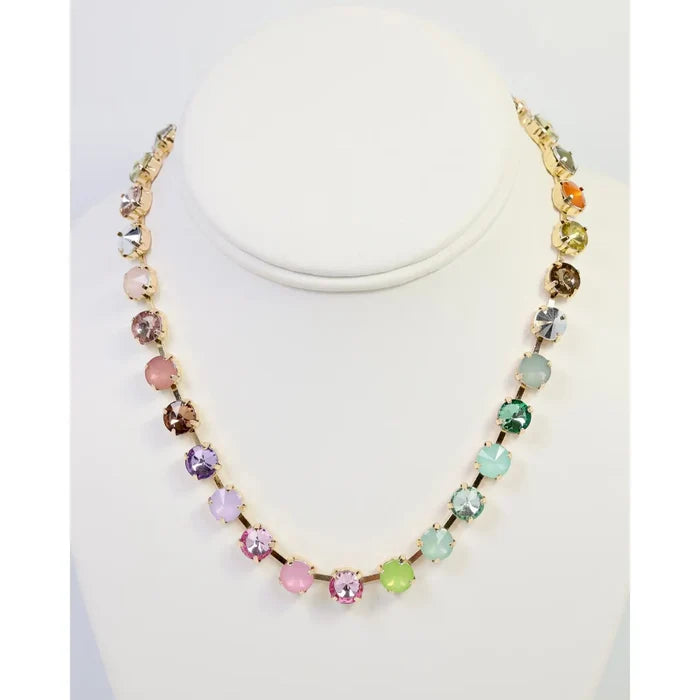 Shalimar Small Rhinestone Necklace Light Multi