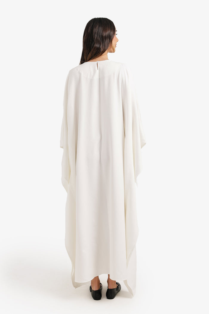 Shimmering Neckline Abaya