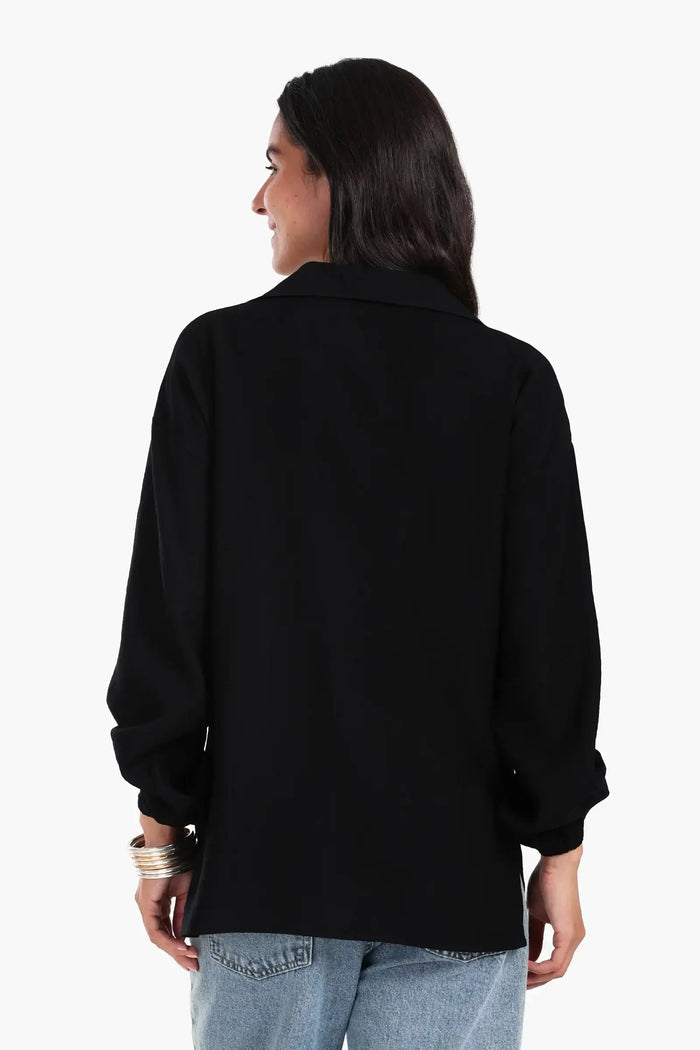 Shirt with Elastic Cuffs
