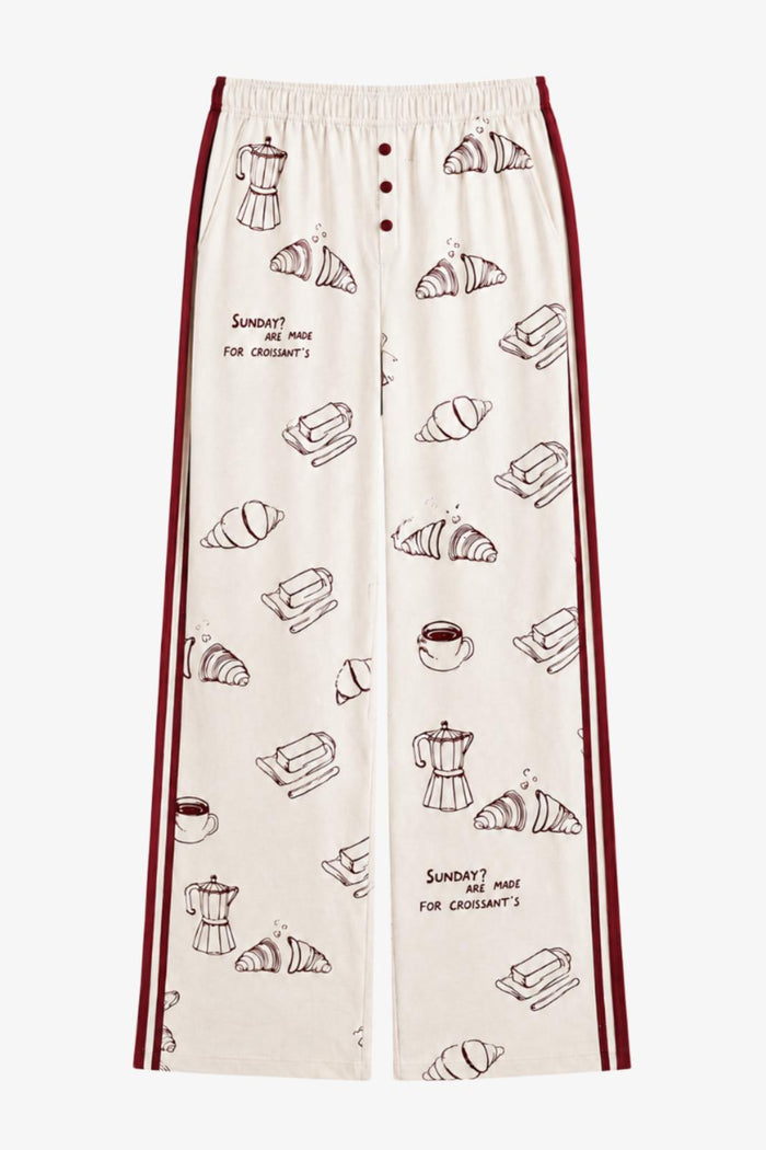 Side-Stripe Breakfast Pyjama