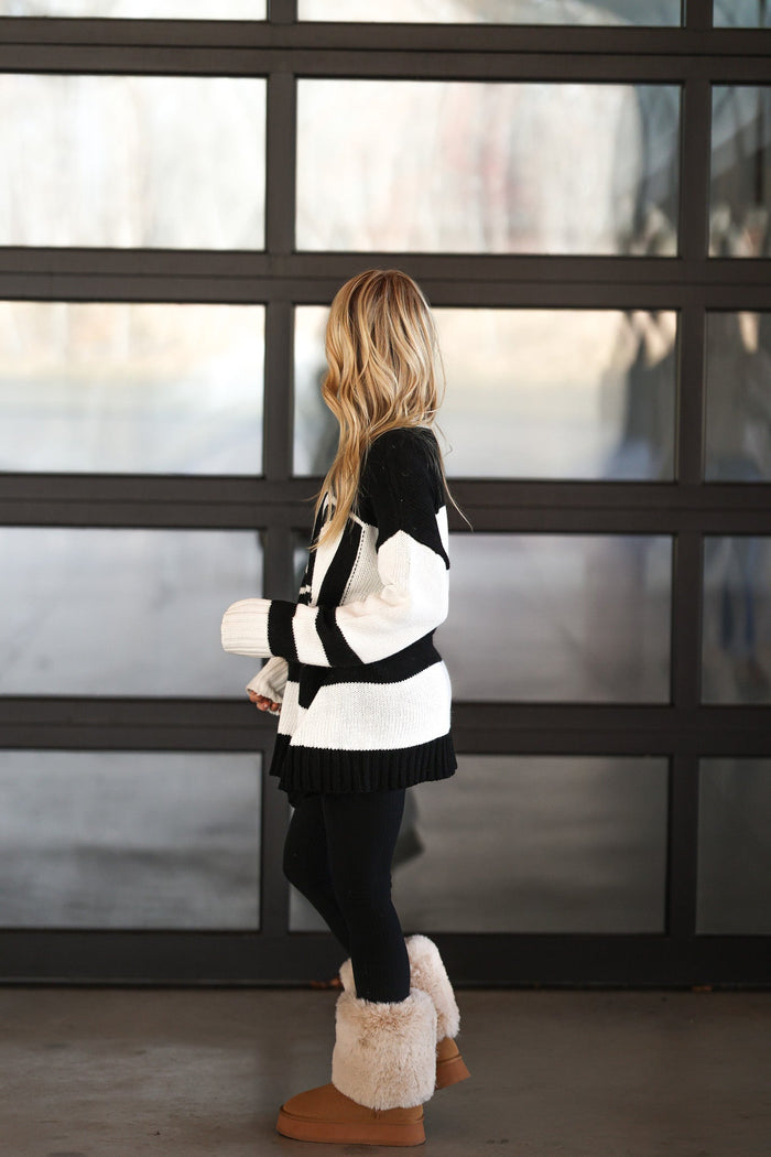 Ski In Knit Sweater - Black