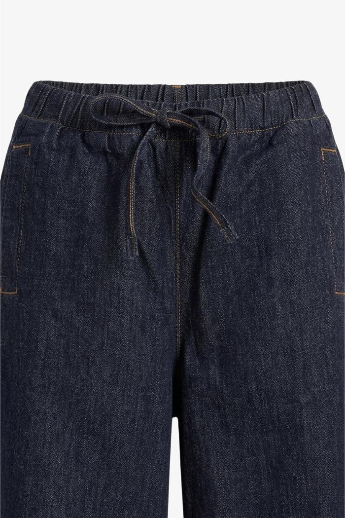 Slash-Pocket Denim Pants