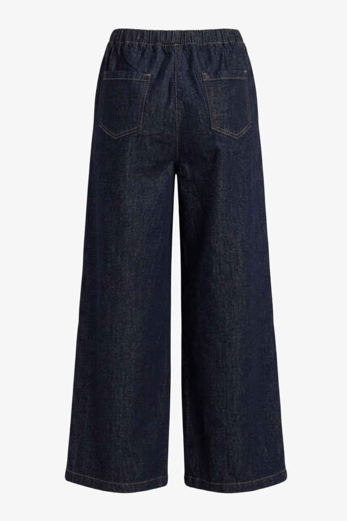 Slash-Pocket Denim Pants