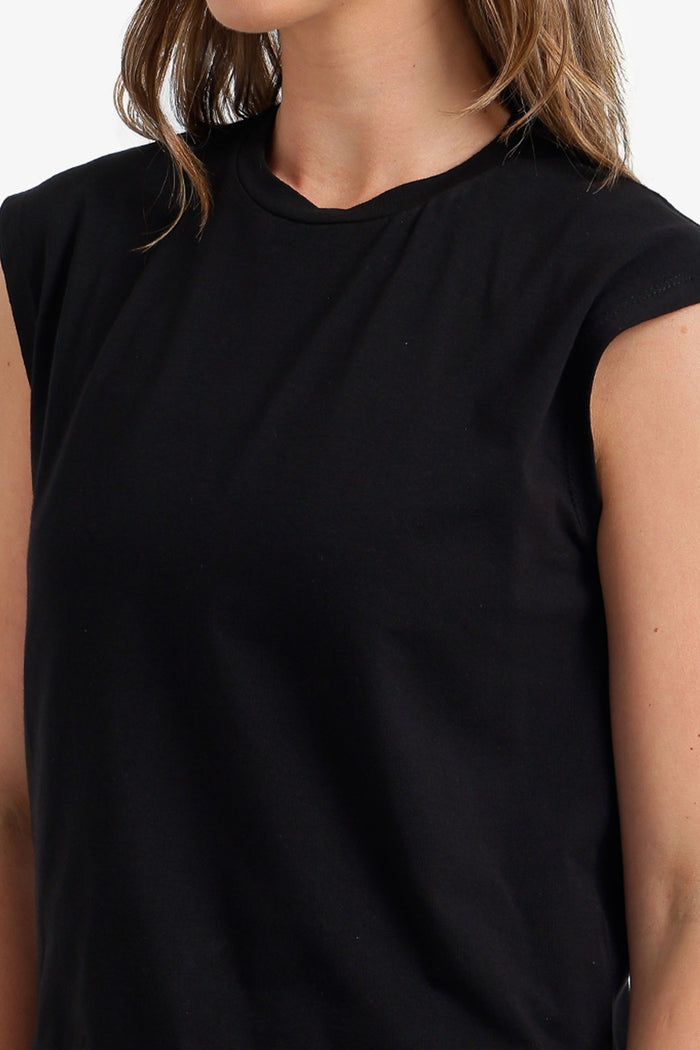 Sleeveless Cropped T-Shirt