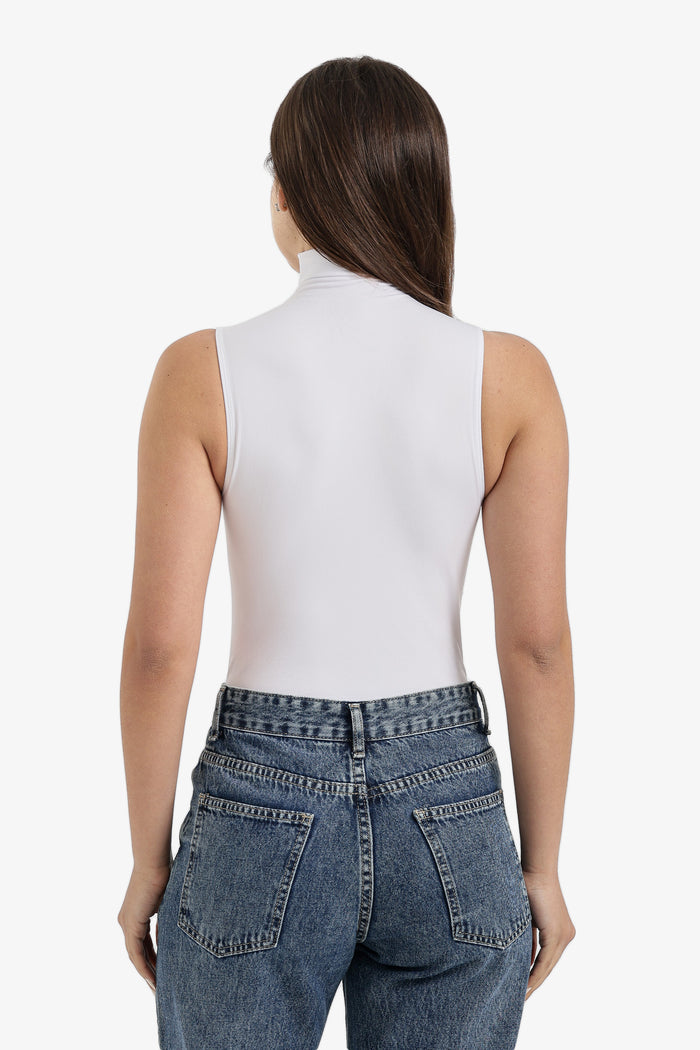 Sleeveless High Neck Bodysuit