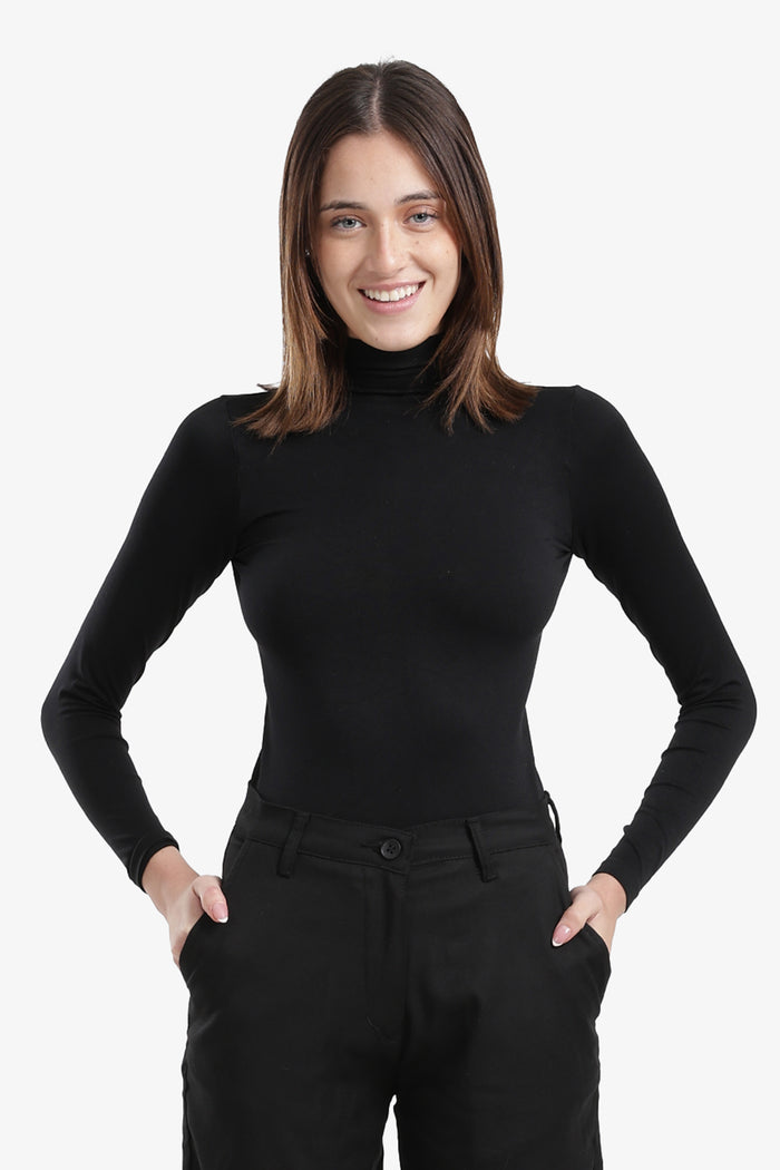 Slim Fit High-Neck Top