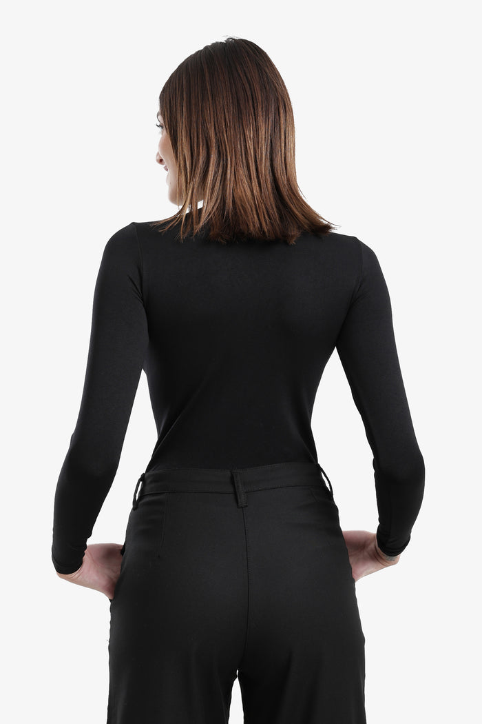 Slim Fit High-Neck Top
