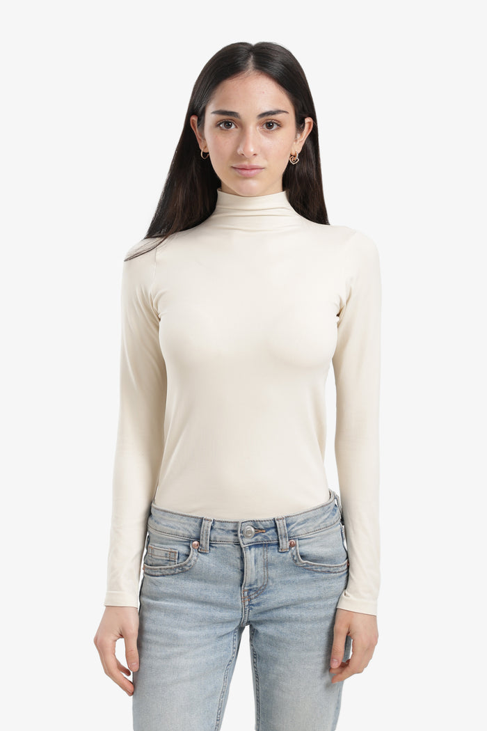 Slim Fit High-Neck Top