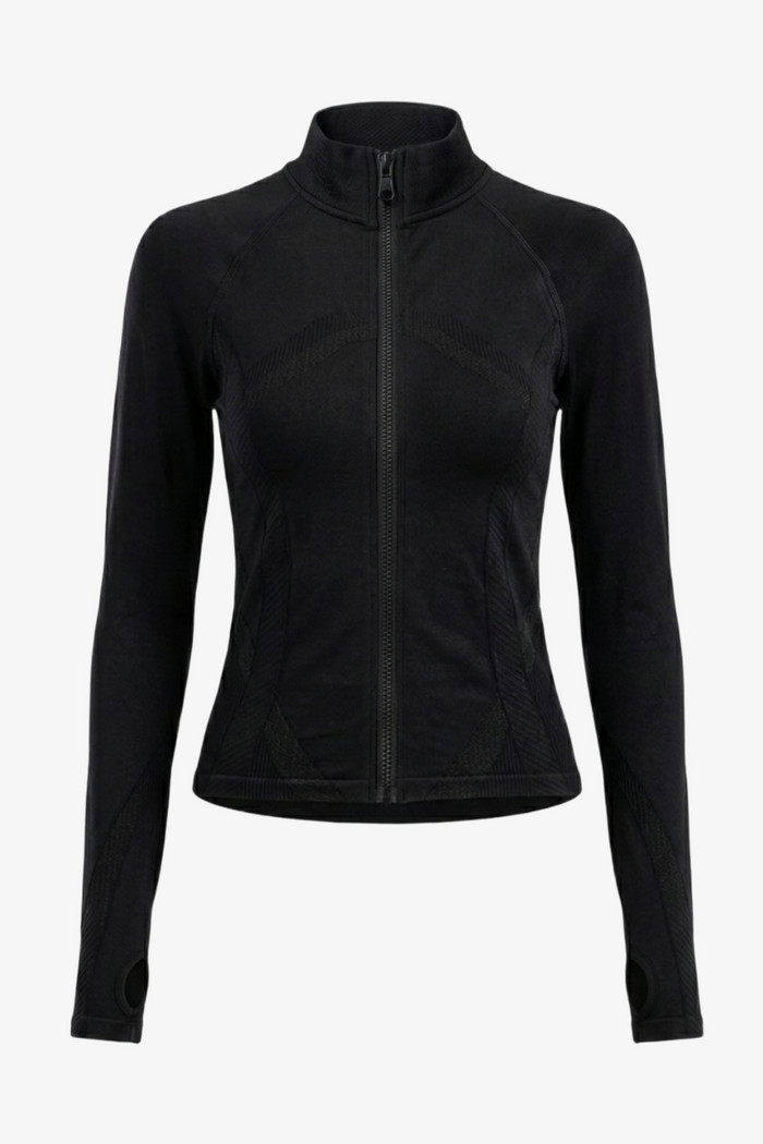Slim Fit Jacket with Thumbholes