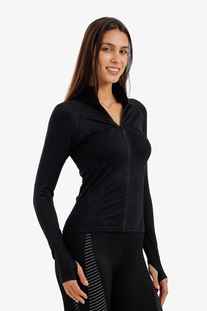 Slim Fit Jacket with Thumbholes