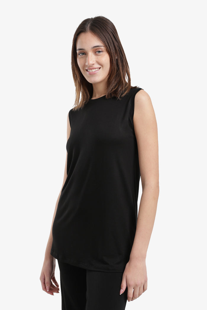 Slim Fit Sleeveless T-Shirt