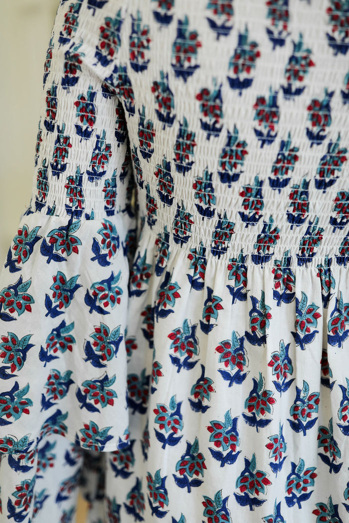 Smocked Mini - Floral Block
