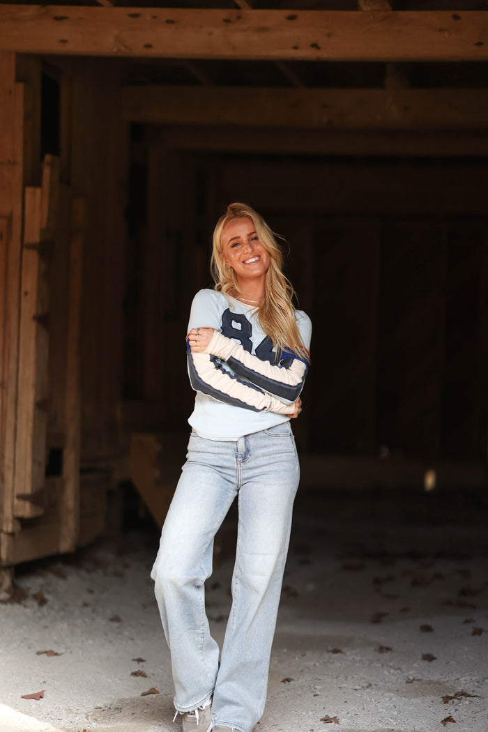 Snow Peak Tee - Ballad Blue Combo FREE PEOPLE