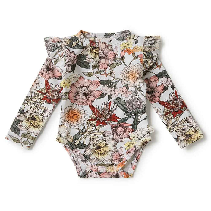 Snuggle Hunny Organic Long Sleeve Bodysuit - Australiana