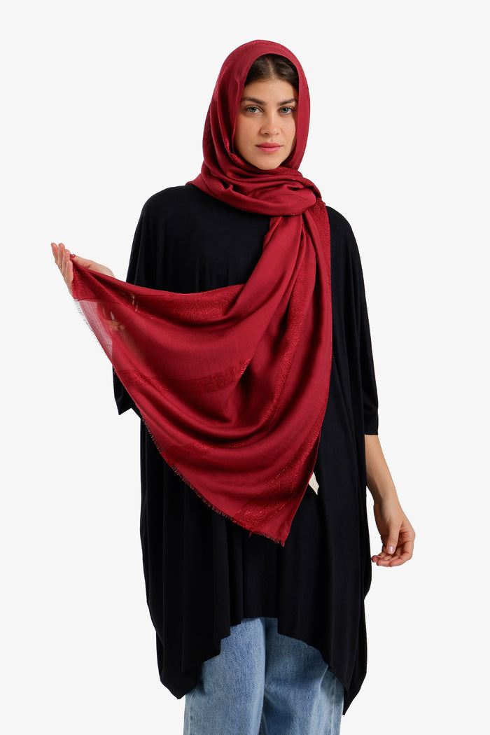 Soft Damask Style Scarf