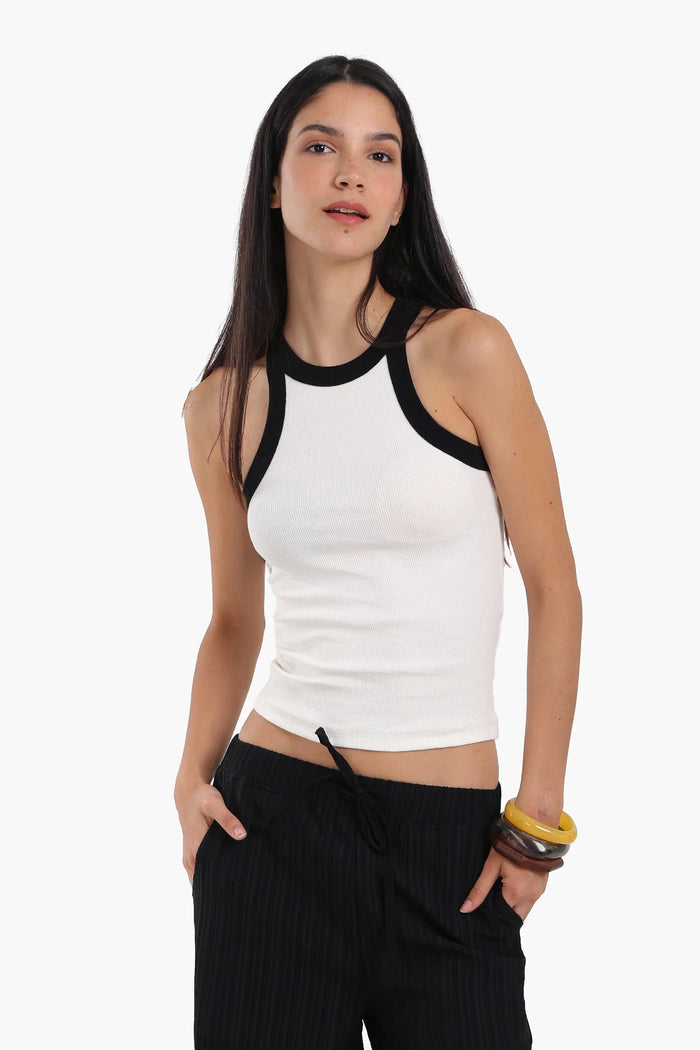 Soft Rib Racer Top