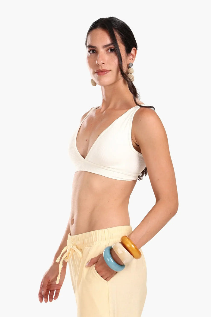 Soft V-Neck Bra