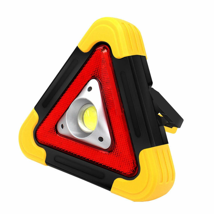 Solar LED Flashing Car Hazard Roadside Triangle Work Light