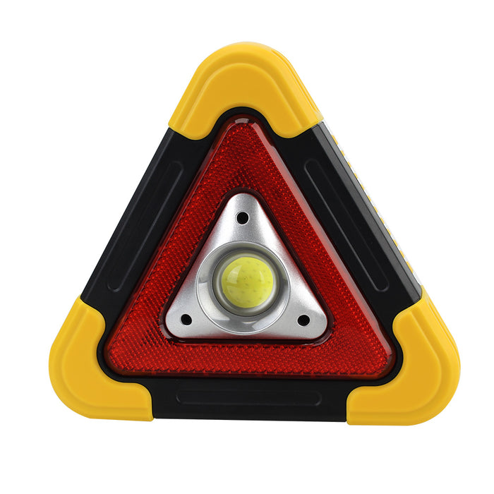 Solar LED Flashing Car Hazard Roadside Triangle Work Light