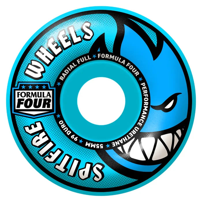 SPITFIRE F4 99 RADIAL FULL BLUE WHEELS (55MM/99A)