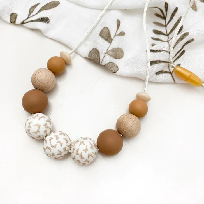 Spring Bloom Silicone Necklace - Boho Butterfly