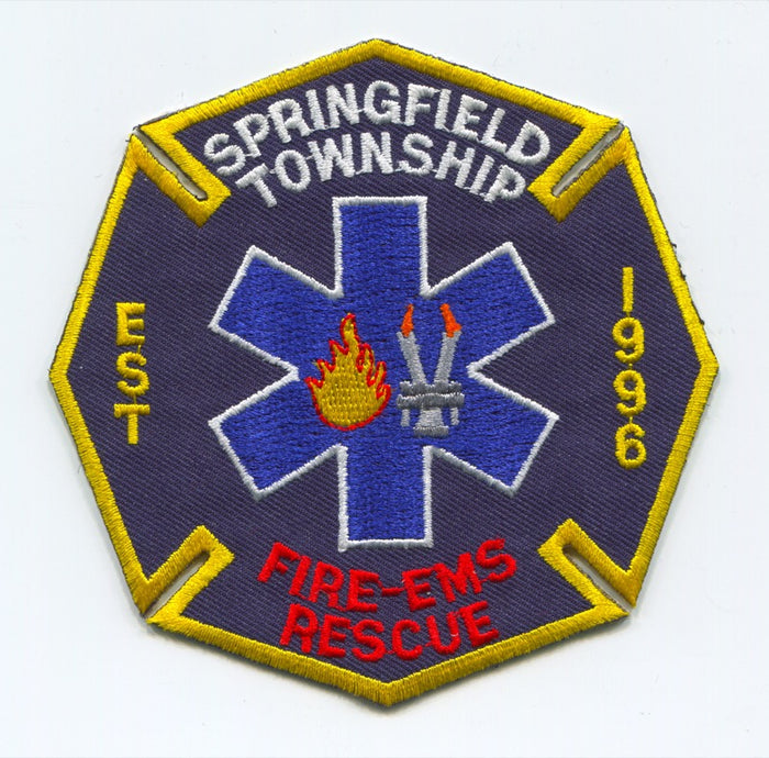 Springfield Township Fire EMS Rescue Department Patch Ohio OH