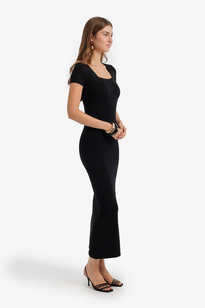 Square Neck Midi Dress