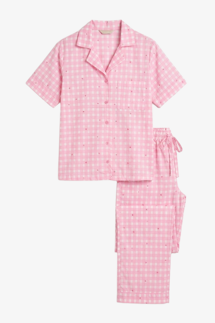 Star-Checkered Pyjama Set