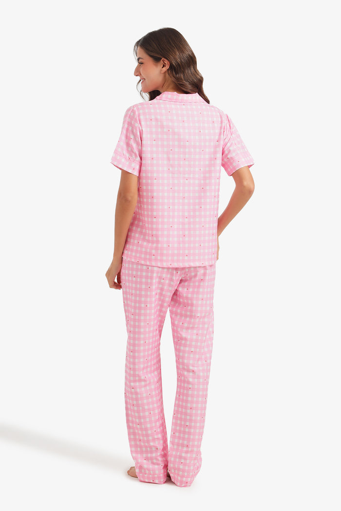 Star-Checkered Pyjama Set