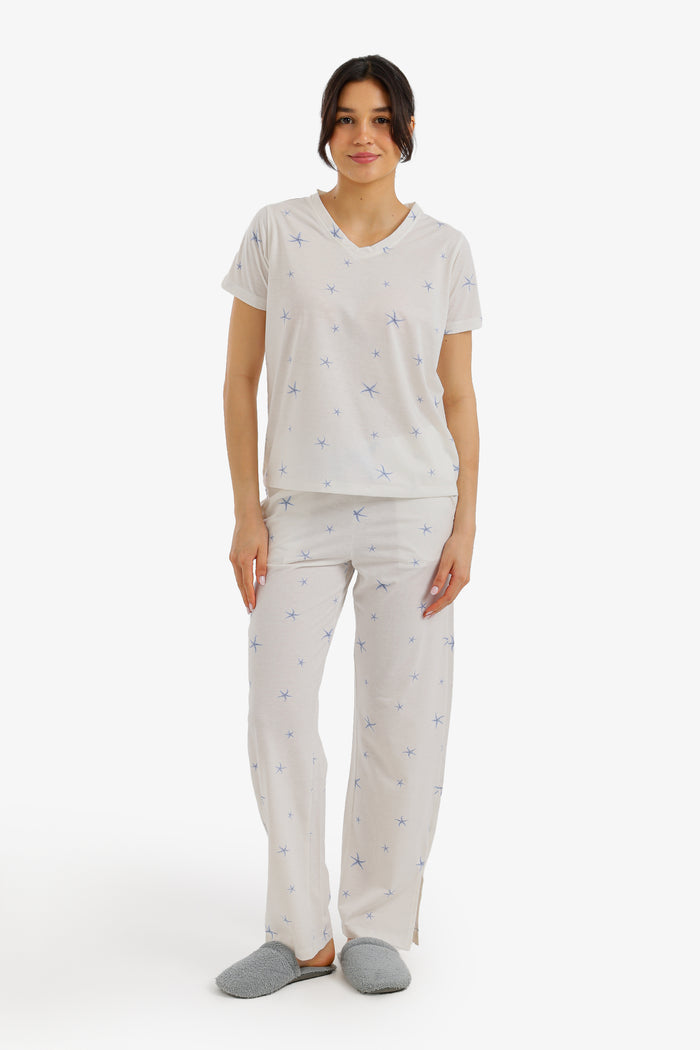 Star Print Pyjama Set