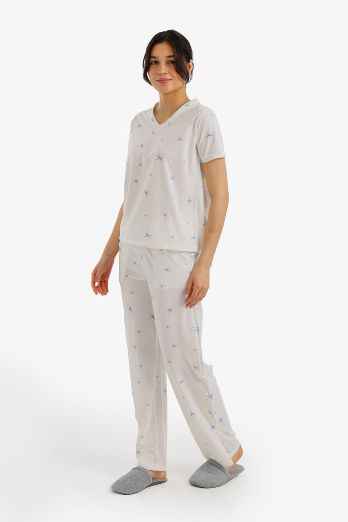 Star Print Pyjama Set