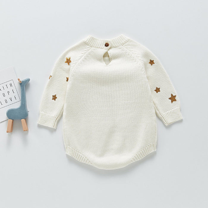Star Sequinned Knitted Sweater Dress Yo Baby India