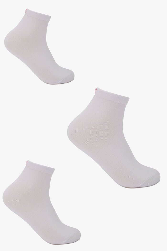 Stitched Logo Socks - 3 Pairs
