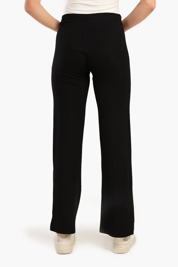 Straight Cut Solid Pants