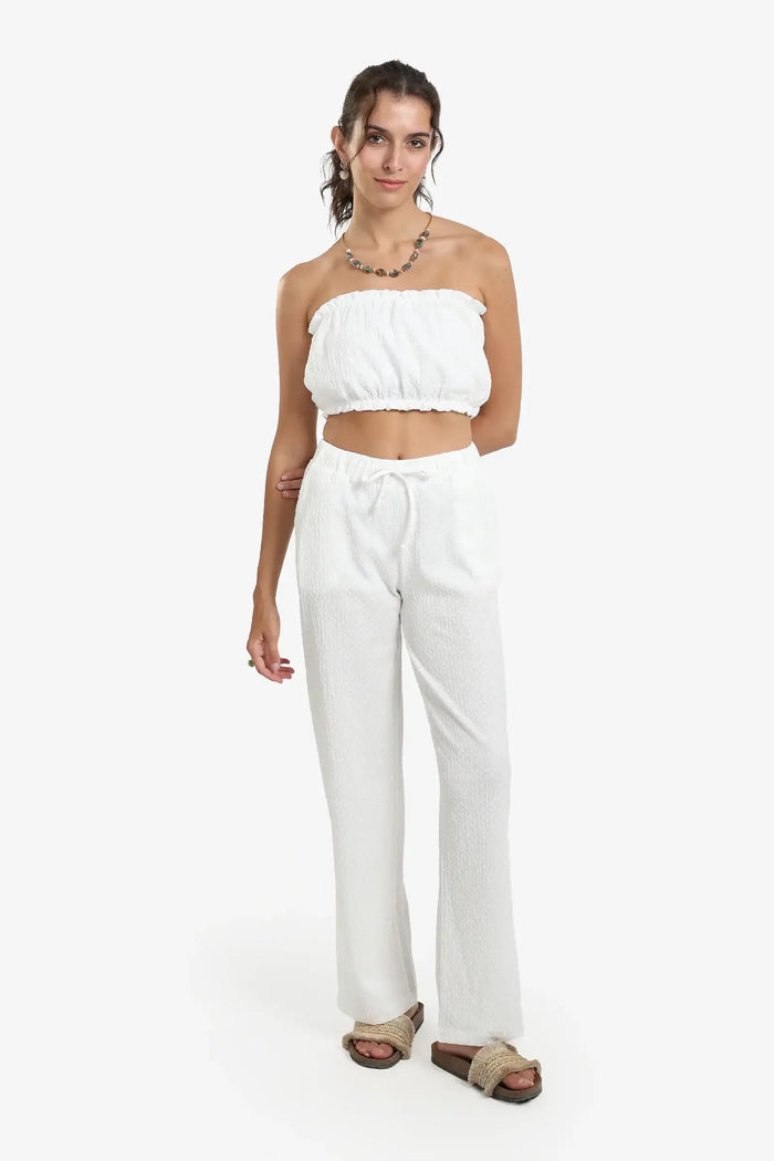 Strapless Bandeau Crop Top