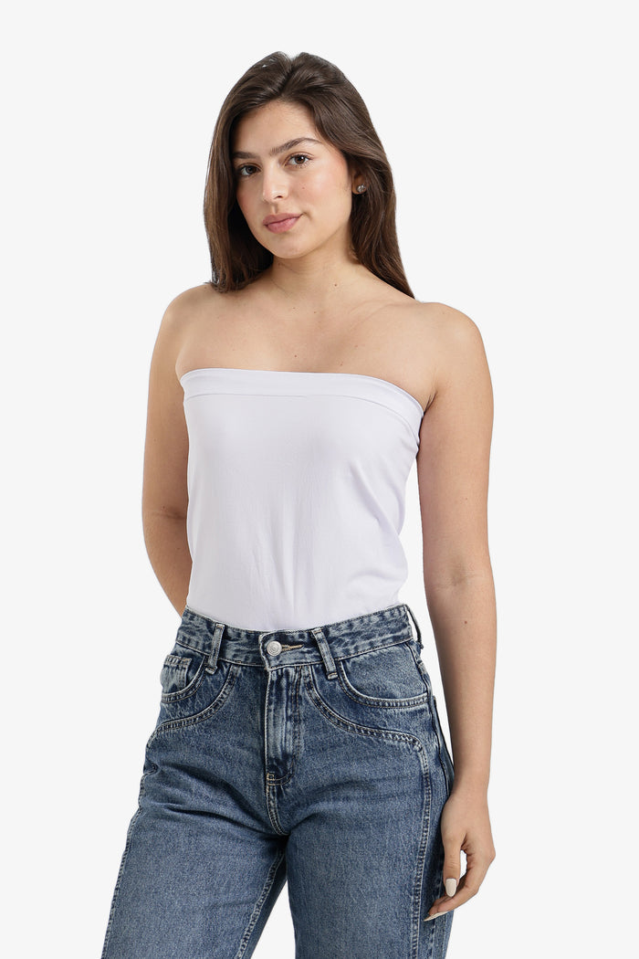 Strapless Long Tube Top