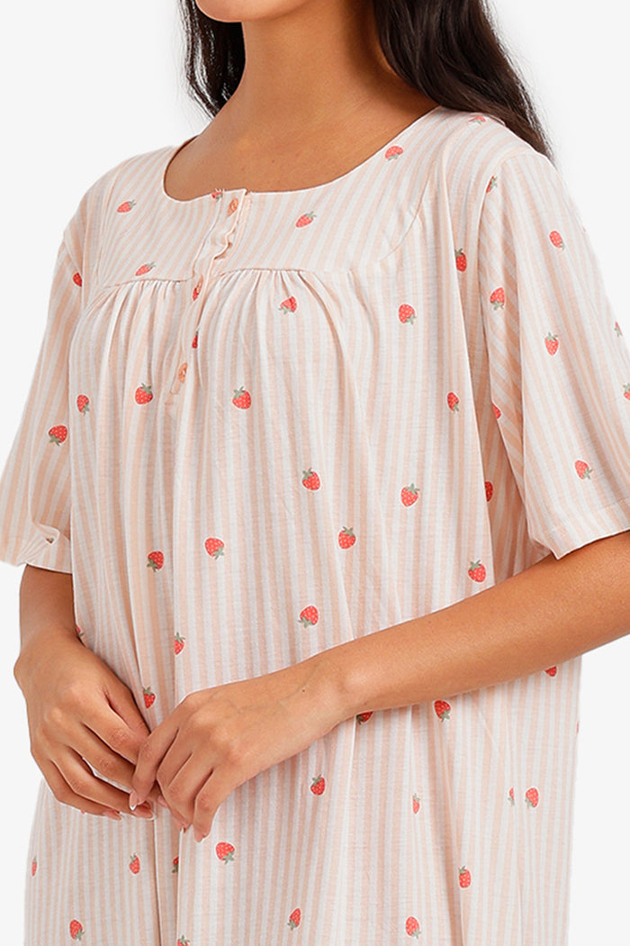 Strawberry Print Nightgown